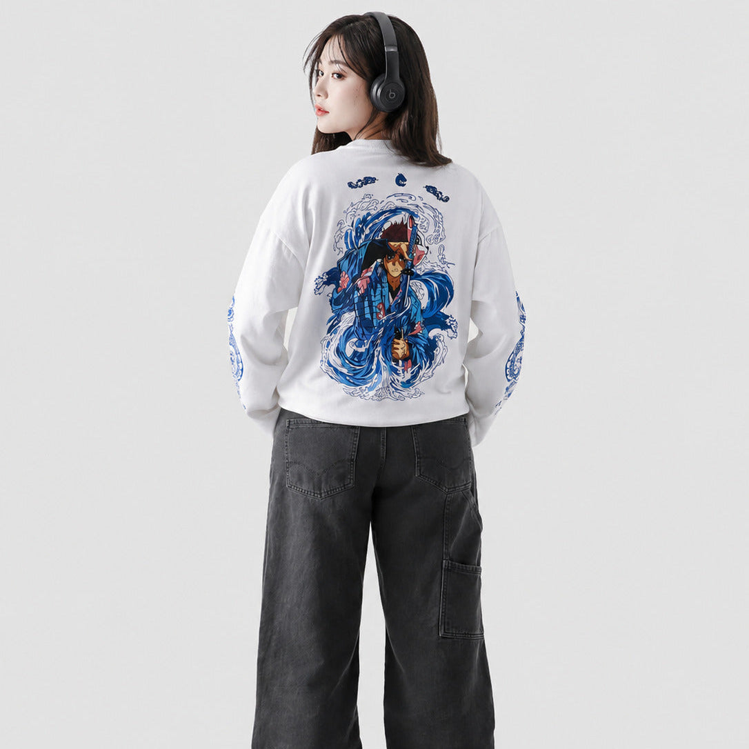 WTM Anime Inspired Long Sleeve Graphic T-Shirt