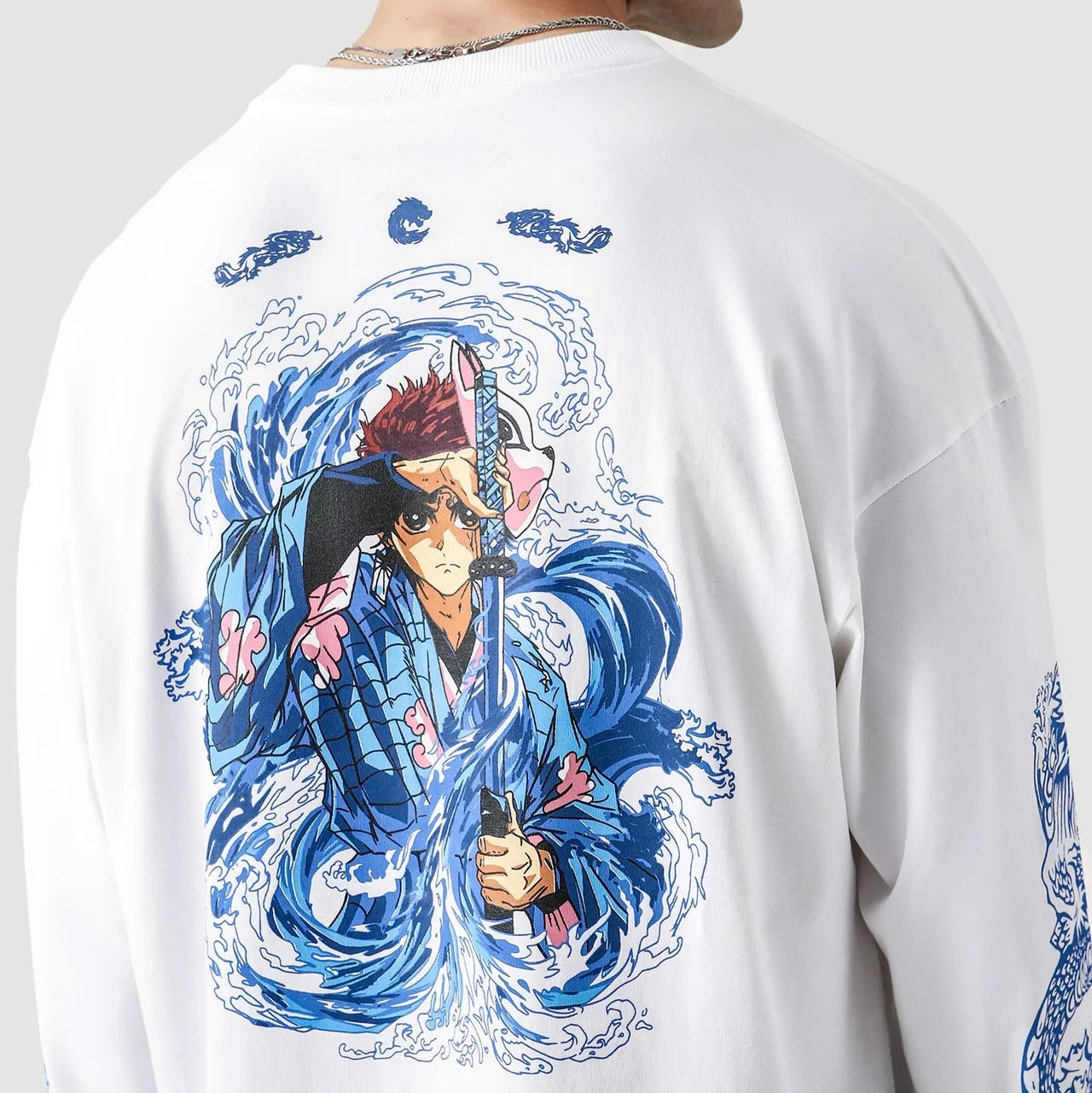 WTM Anime Inspired Long Sleeve Graphic T-Shirt